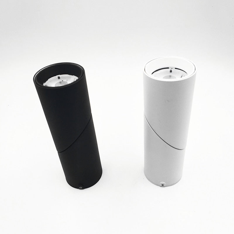 Cylinder Dimmable Rotating Folding LED Downlights 10W 15W 20W COB LED Ceiling Spot Lights AC85-265V LED Wall Lamps Indoor Lighting