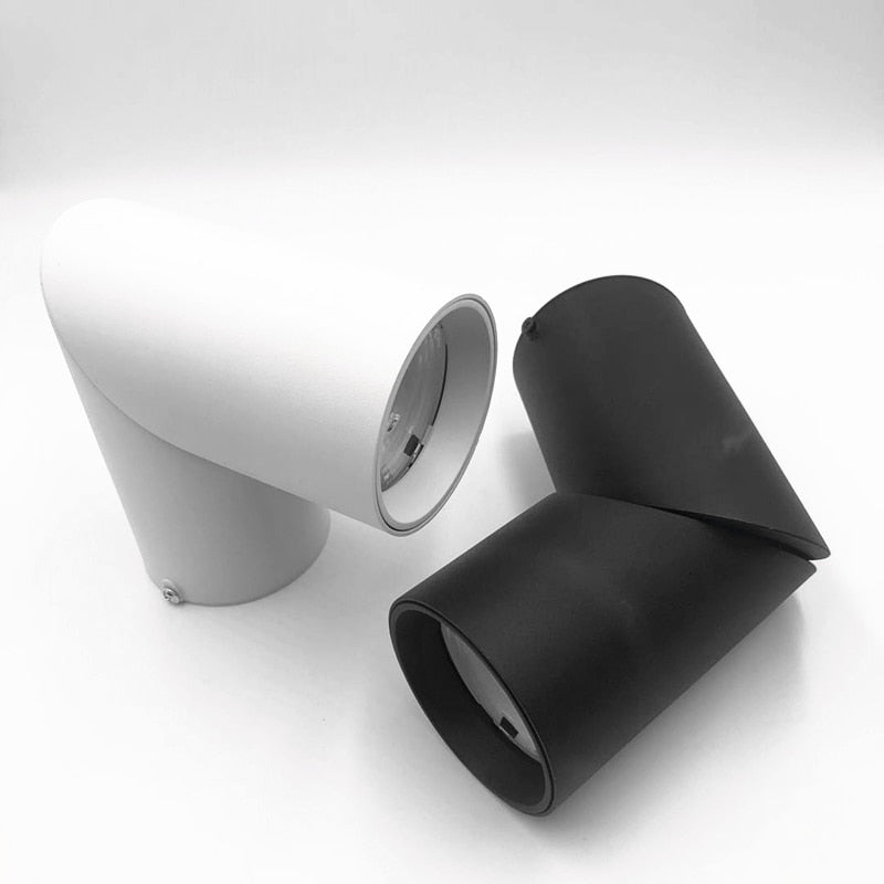 Cylinder Dimmable Rotating Folding LED Downlights 10W 15W 20W COB LED Ceiling Spot Lights AC85-265V LED Wall Lamps Indoor Lighting