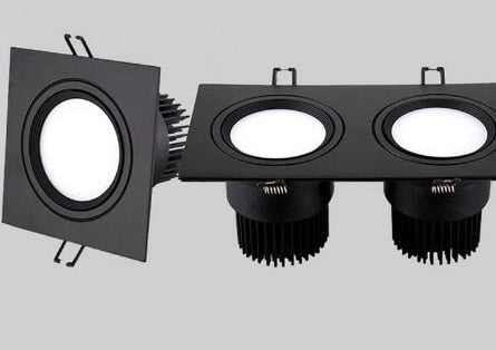 Recessed Double LED Dimmable Downlight COB 7w 9w 12W 24W Spot light decoration Ceiling Lamp AC 110V 220V