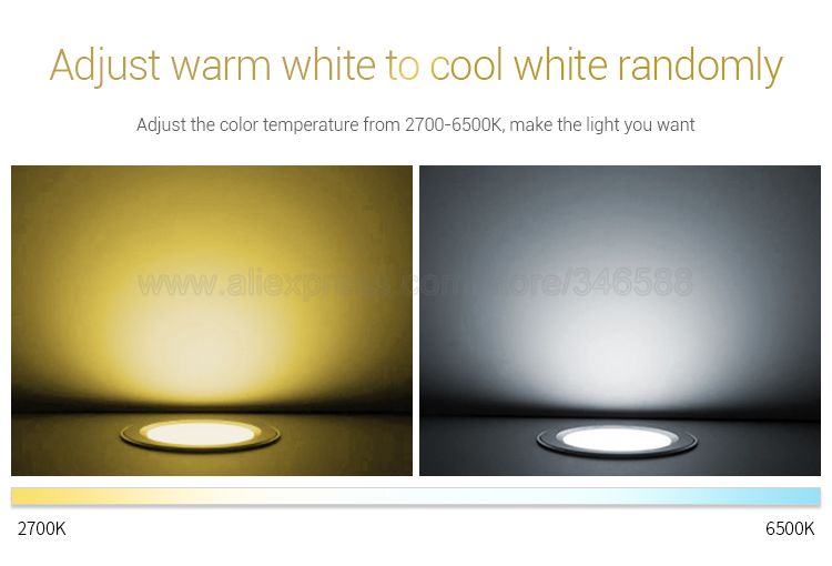 MiBoxer FUT061 9W Smart RGB+CCT LED Recessed Ceiling Downlight AC100-240V Support 2.4G RF Remote WiFi APP Voice Control