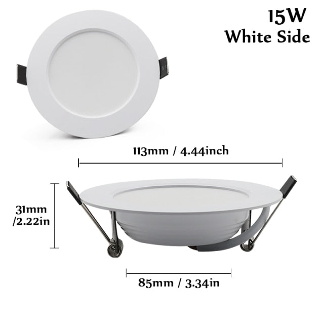 6PCS/lot LED Downlight 7W 9W 12W 15W 18W Round Recessed Spot Light AC220V 240V Home Decor Waterproof Down Light spot led Lamp