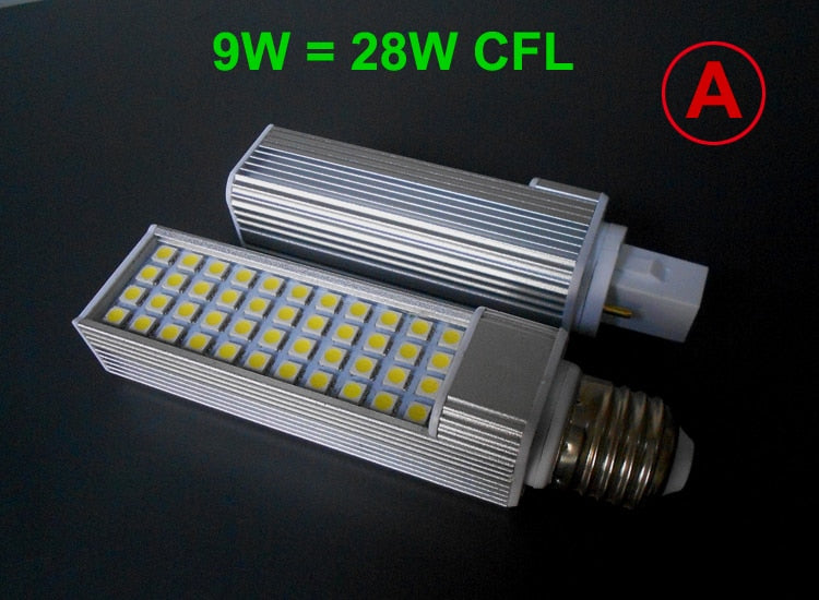 LED G24 AC85-265V led bulb Lamp real power 5W 7W 9W 10W 11W 12W 13W 14W SMD5730 5050 2835 downlight bulb