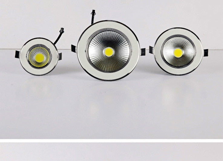 Super Bright Dimmable Recessed Sconces LED COB Downlights 3W 5W 7W 12W 15W 20W LED Spot Lights AC85-265V LED Ceiling Lamp Decora
