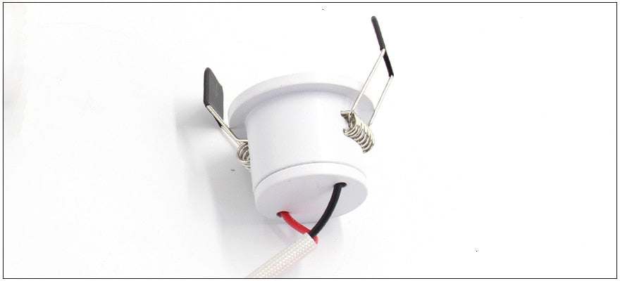 LEDIARY White Mini LED Downlight 27mm Cut Hole Under Cabinet Spot Light 1.5W for Jewelry Display Ceiling Recessed Lamp 100V-240V