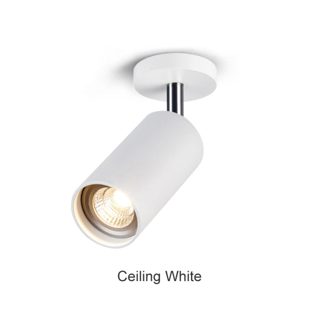 Surface Mounted 360° Rotatable LED Ceiling Track Downlight 5W 7W 9W 12W 15W GU10 Bulb Replaceable Spot Light