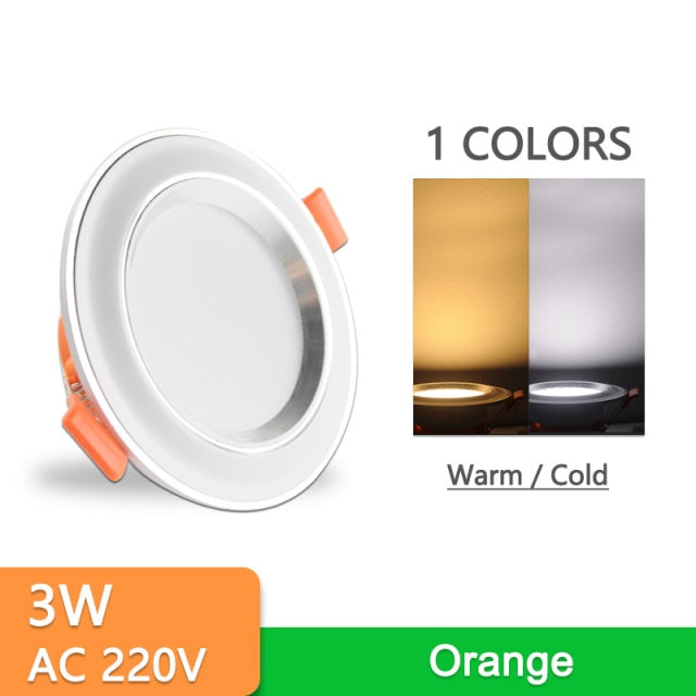 Downlight 10Pcs 3w 5w spot led lights 3000k 4500K 6000K AC 220V-240V led Downlight Kitchen living room Indoor recessed lighting