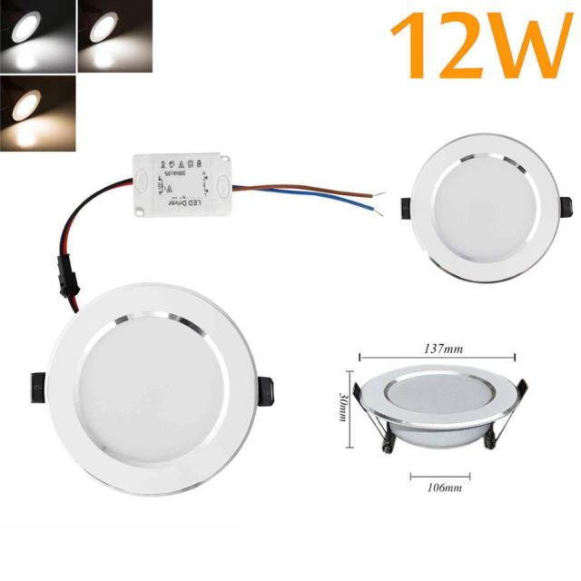 LED Recessed Ceiling Light Downlight Lamp 5PCS Dimmable 21W 18W 15W 12W 9W 7W 5W 3W 110V 220V With Driver Lighting Lamps