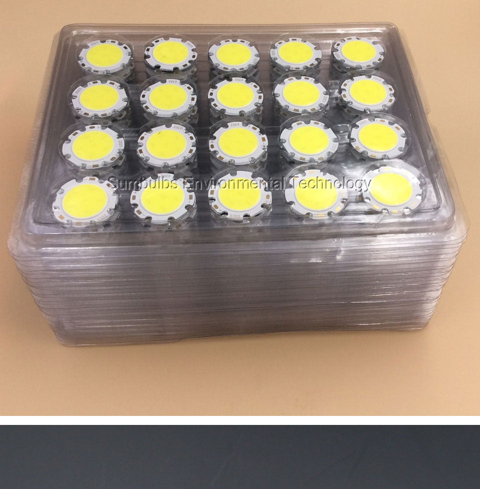 LED Rounded 10PCS 28MM 3W 5W 7W 10W 12W Chip On Board COB Light Source Warm Nature Cold White for Spotlight Downlight DIY 2820