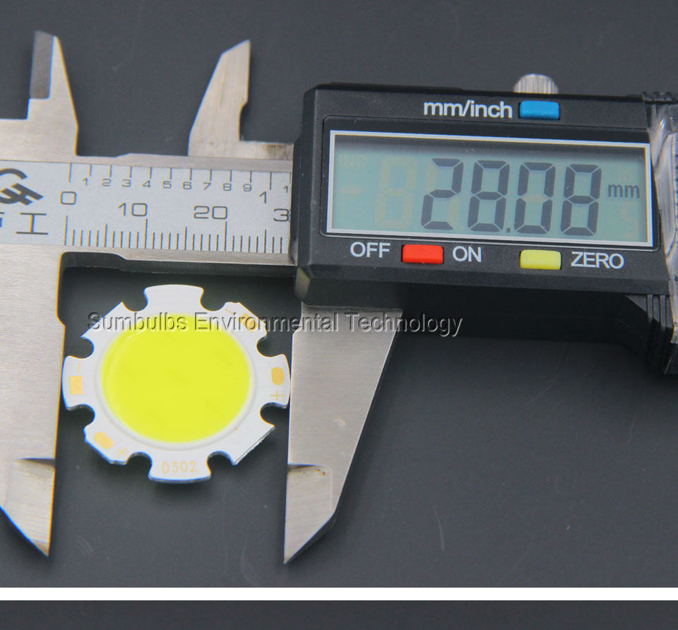 LED Rounded 10PCS 28MM 3W 5W 7W 10W 12W Chip On Board COB Light Source Warm Nature Cold White for Spotlight Downlight DIY 2820