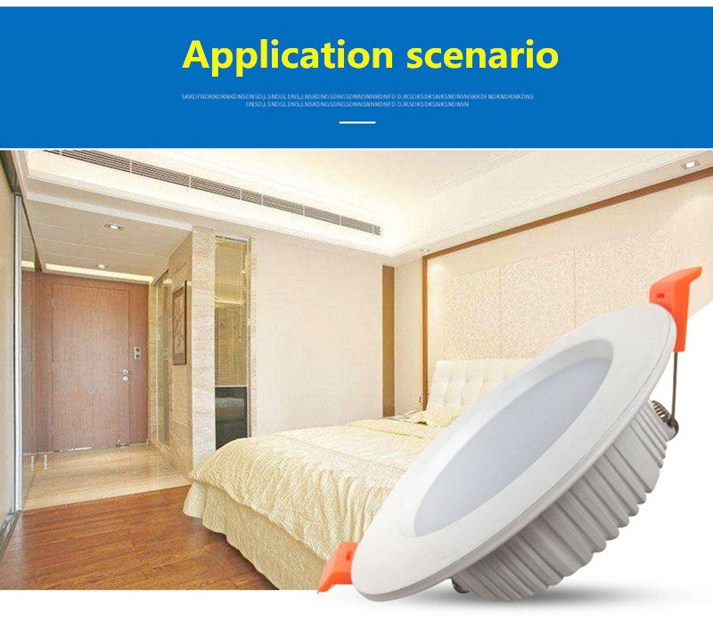 Ultra Bright Round LED Downlight 3W 5W 7W 9W 12W 15W 18W 24W 30W Aluminum AC110V 220V LED Down Light Ceiling Recessed Spot Light