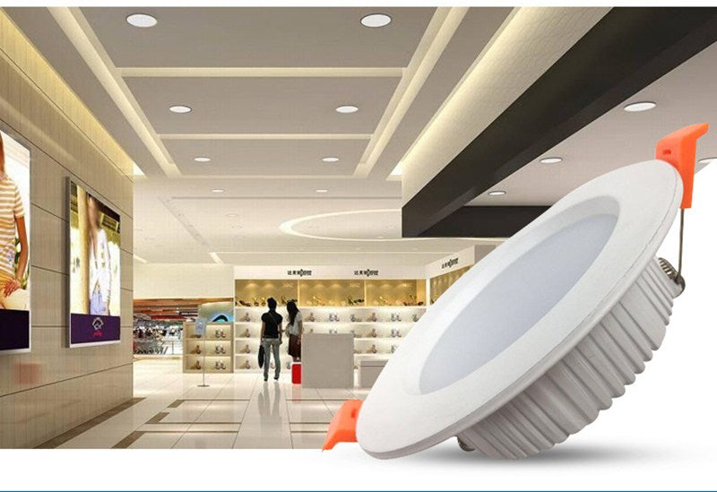 Ultra Bright Round LED Downlight 3W 5W 7W 9W 12W 15W 18W 24W 30W Aluminum AC110V 220V LED Down Light Ceiling Recessed Spot Light