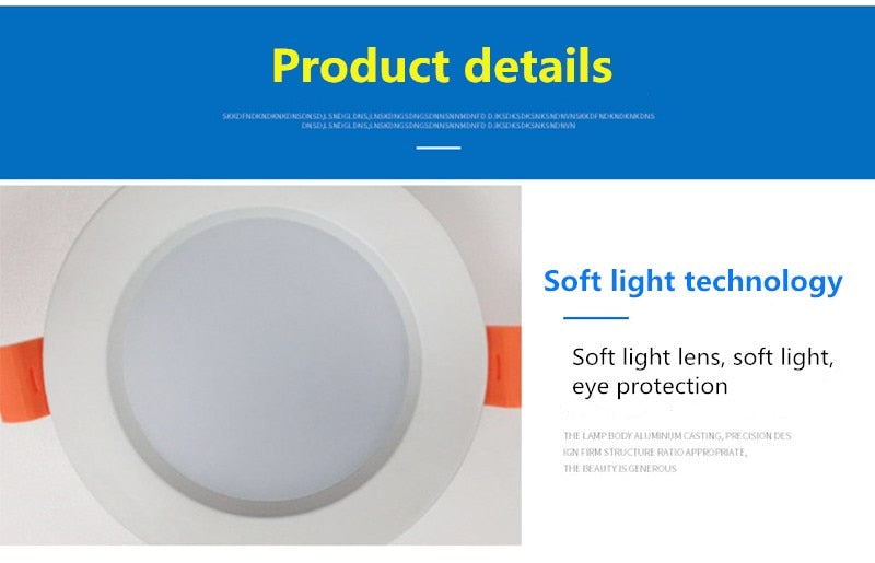 Ultra Bright Round LED Downlight 3W 5W 7W 9W 12W 15W 18W 24W 30W Aluminum AC110V 220V LED Down Light Ceiling Recessed Spot Light