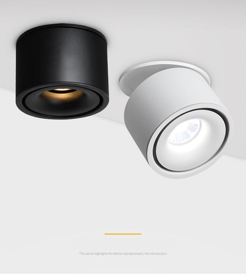 Adjustable Recessed Ceiling Downlights 10W 12W 15W Dimmable LED Recessed lamp Nordic Spot light for indoor Spot lighting fixture