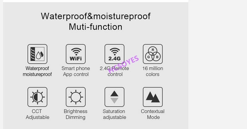 MIBOXER FUT063/FUT068/FUT069 6W 15W LED Downlight RGB+CCT Waterproof LED Ceiling Spotlight 2.4ghz remote smartphone APP control
