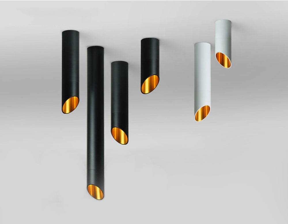 LED Downlight Free bulb GU10 Downlights 7W spot light Kitchen Company Table Pipe Tube Lamp Dining Room Bar Counter Shop