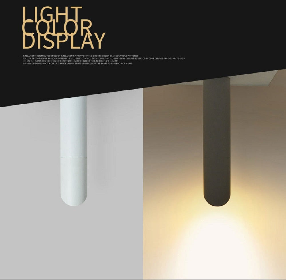 LED Downlight Free bulb GU10 Downlights 7W spot light Kitchen Company Table Pipe Tube Lamp Dining Room Bar Counter Shop