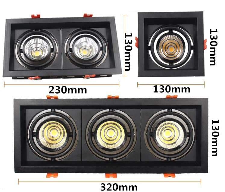 LED DIMMABLE 1Pcs 10W 20W 30W 110V 220V Ceiling Downlight Recessed LED Wall lamp Spot light With LED Driver For Home Lighting