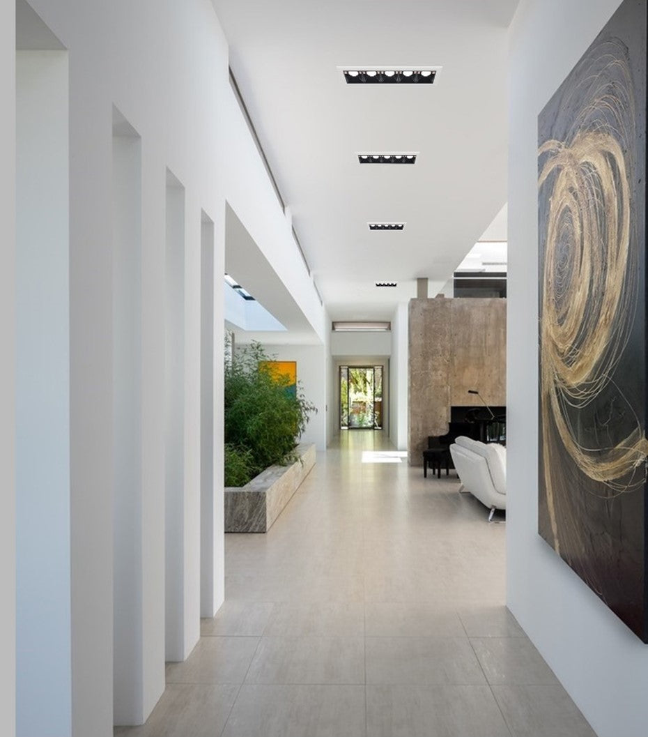 Embedded Creative LED Downlight 20W 10W 4W 2W Line Recessed Lamp 110V 220V Led Bulb Bedroom Kitchen Indoor LED Spot Light Black