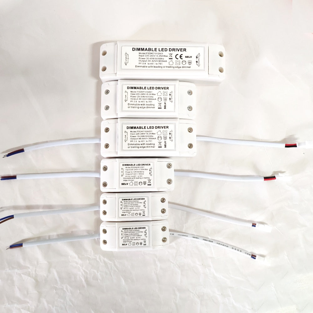 Dimmable LED Driver Dimming LED Power supply 3w 5w 7w 9w 12W 15W 24w led lighting transformer downlight lamp spotlight driver