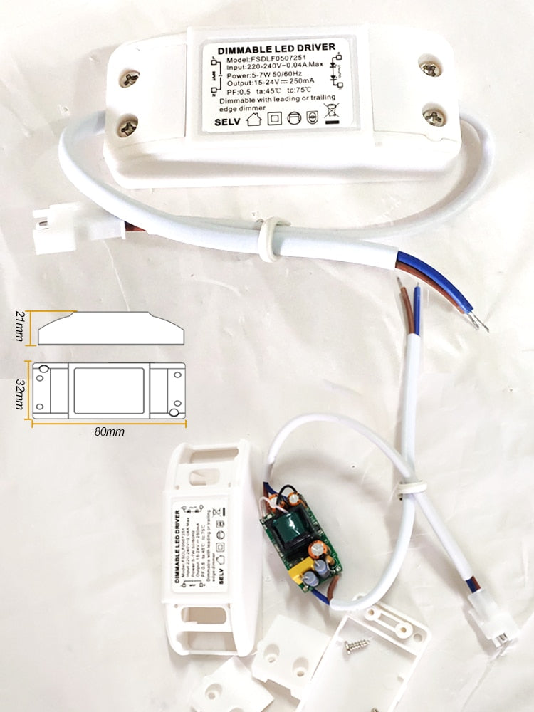 Dimmable LED Driver Dimming LED Power supply 3w 5w 7w 9w 12W 15W 24w led lighting transformer downlight lamp spotlight driver