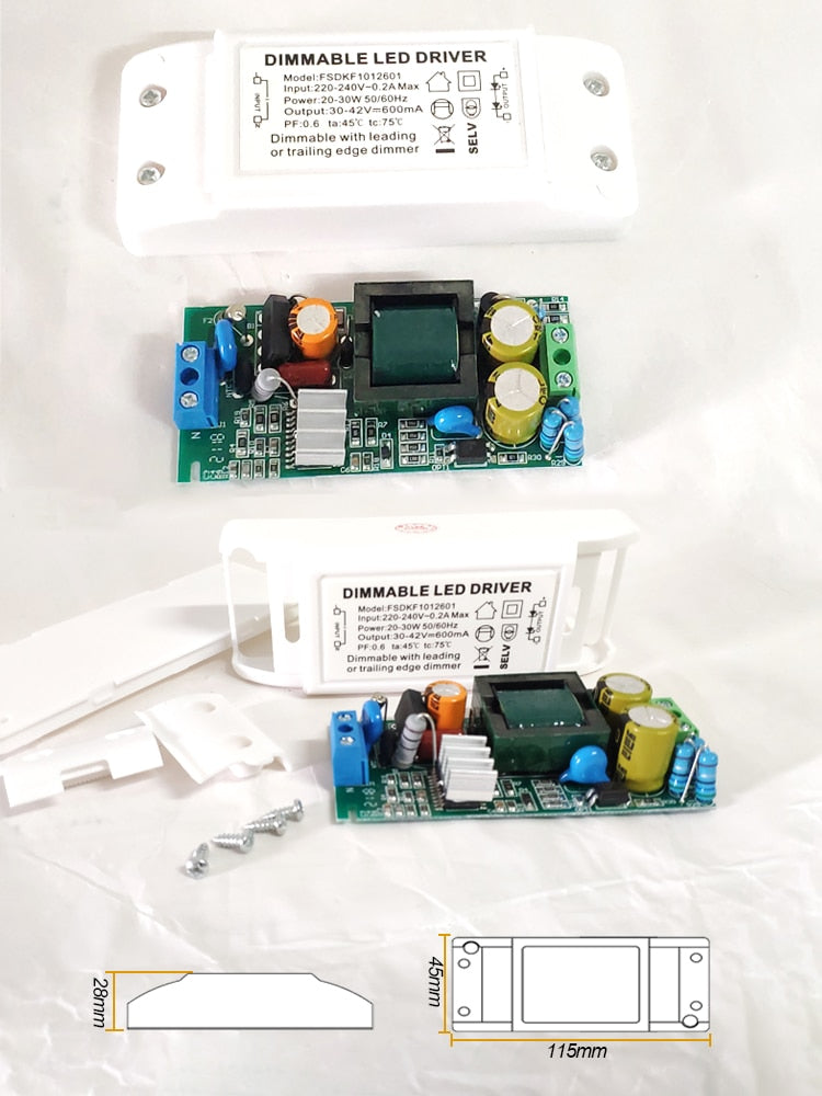 Dimmable LED Driver Dimming LED Power supply 3w 5w 7w 9w 12W 15W 24w led lighting transformer downlight lamp spotlight driver