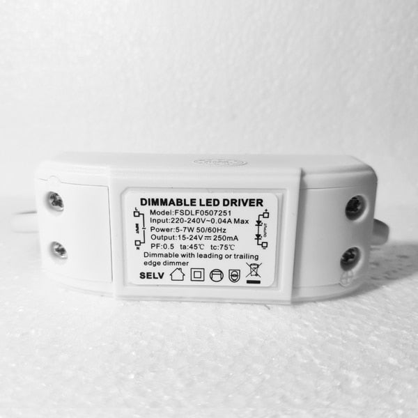 Dimmable LED Driver Dimming LED Power supply 3w 5w 7w 9w 12W 15W 24w led lighting transformer downlight lamp spotlight driver