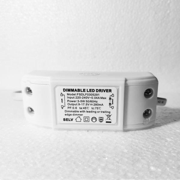 Dimmable LED Driver Dimming LED Power supply 3w 5w 7w 9w 12W 15W 24w led lighting transformer downlight lamp spotlight driver