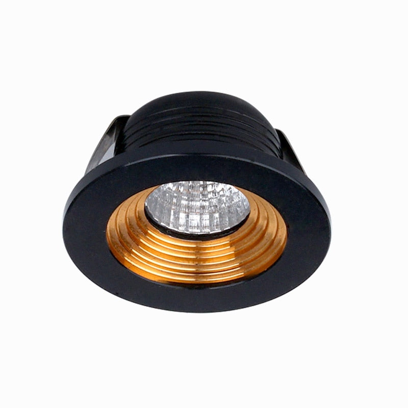 Dimmable LED COB Downlight 3W Round Mini Spotlight Ceiling AC85-265V White Lighting Bulb for Cabinet Counter Showcase
