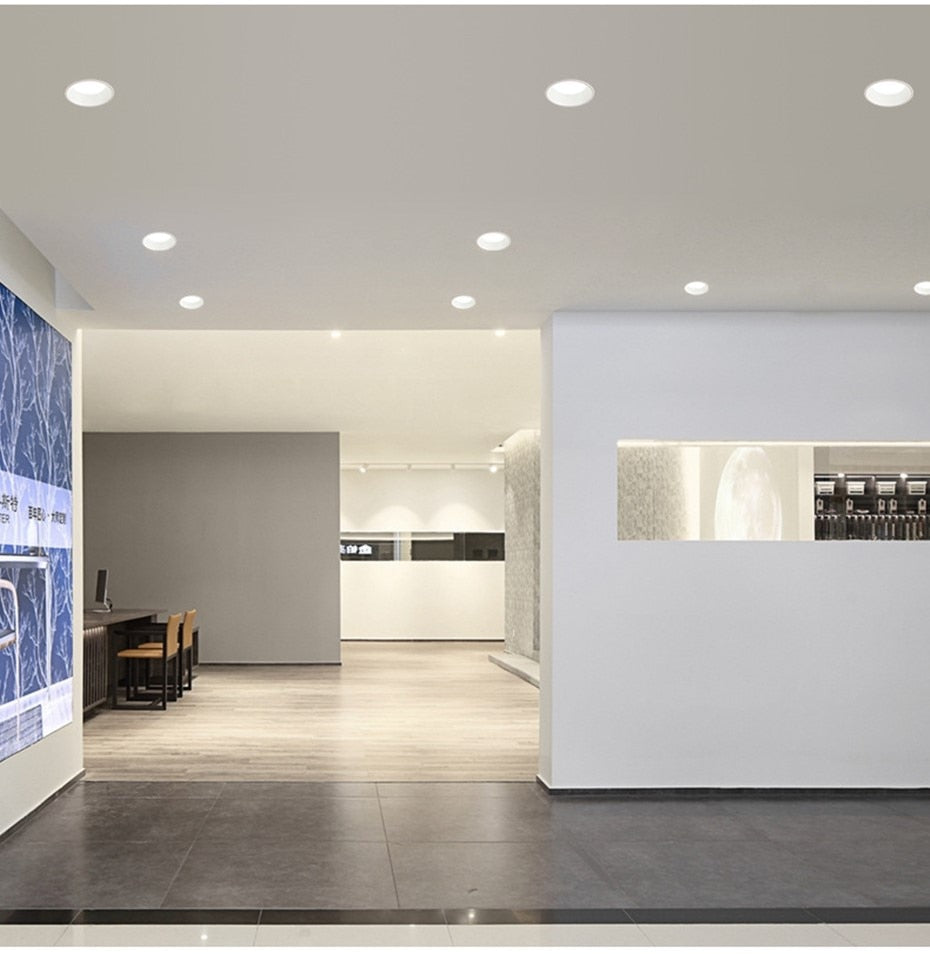 DBF 2020 Frameless 3 Light Temperatures Changeable Recessed LED Downlight 7W 10W 12W 15W Round LED Ceiling Spot Light Bedroom