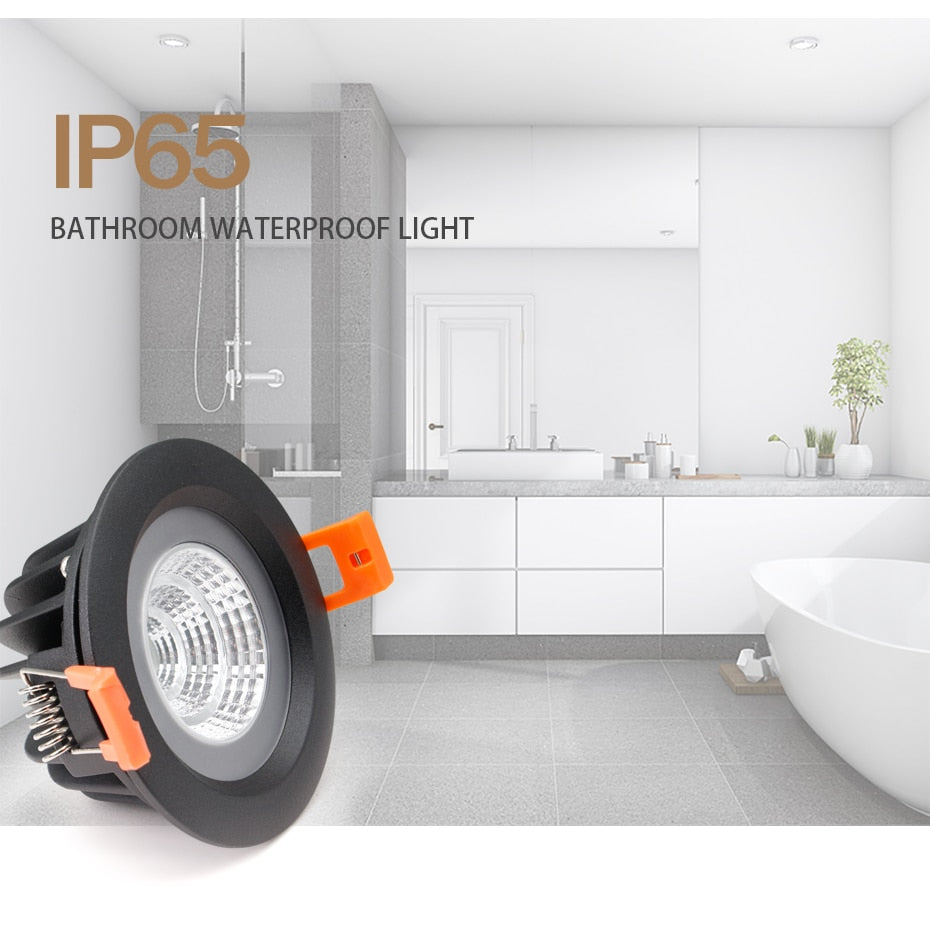 IP65 Waterproof Fire-proof LED Downlight 15W 12W 7W 5W Recessed LED Lamp Spot Light LED for sauna steam bath kitchen bathroom