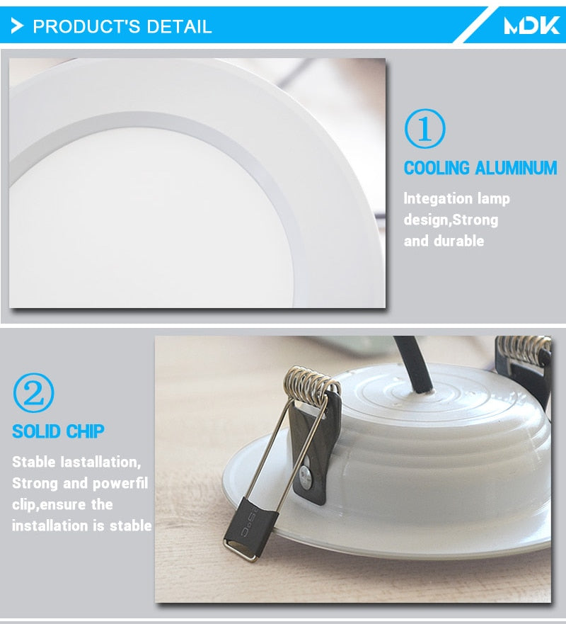 LED RGB Downlight Remote Control Dimming Round Spot Light 7W 9W RGB Color Changing Warm Cool Light