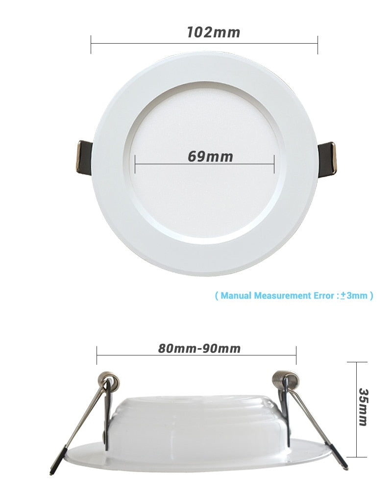 LED RGB Downlight Remote Control Dimming Round Spot Light 7W 9W RGB Color Changing Warm Cool Light