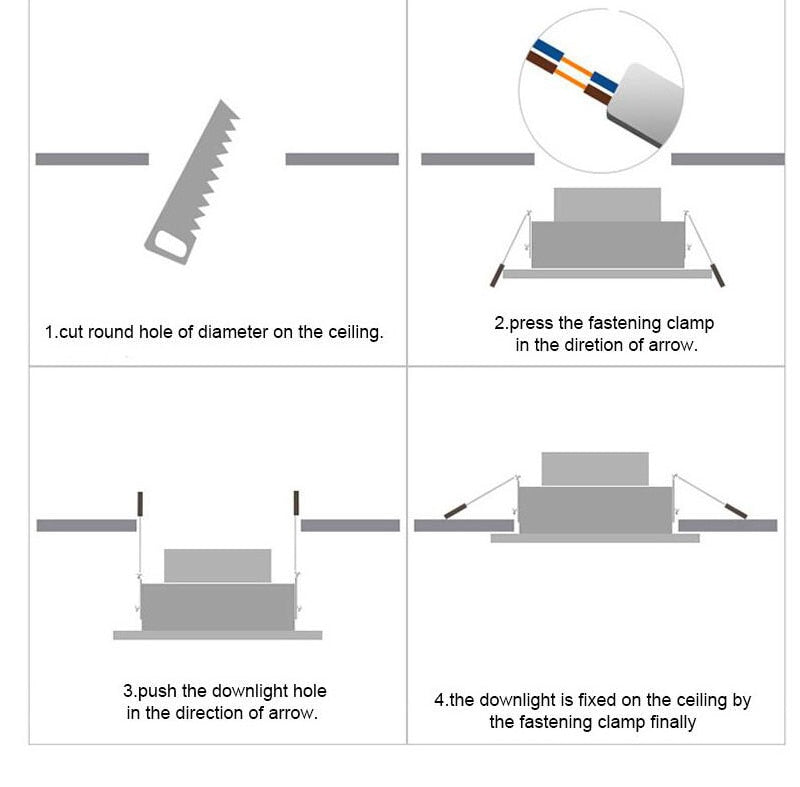 LED RGB Downlight Remote Control Dimming Round Spot Light 7W 9W RGB Color Changing Warm Cool Light