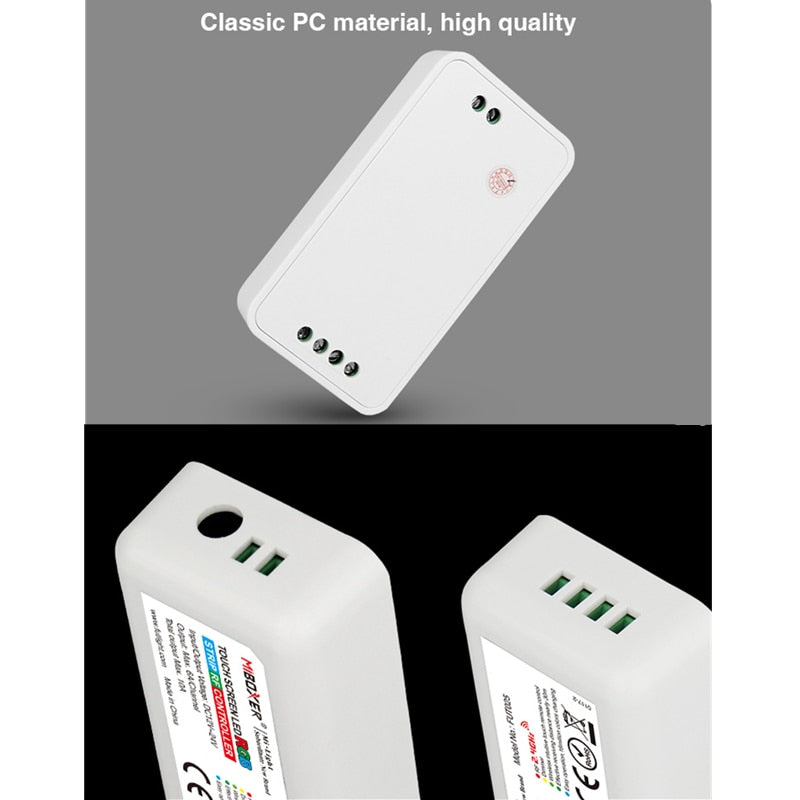 FUT025 Miboxer DC12-24V 2.4G Wireless Touch screen led RGB controller 18A RF remote control for led RGB strip/bulb/downlight/tap