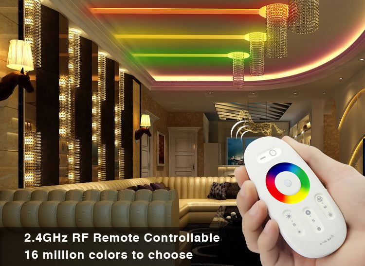 FUT025 Miboxer DC12-24V 2.4G Wireless Touch screen led RGB controller 18A RF remote control for led RGB strip/bulb/downlight/tap