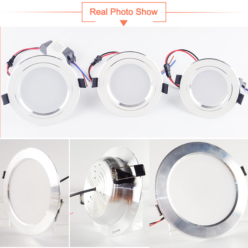 LED Downlight Downlight UltraThin AC110V 220V Led Bulb 3W 5W 9W 15W 18W led spot Bedroom Kitchen Indoor Recessed Round Light