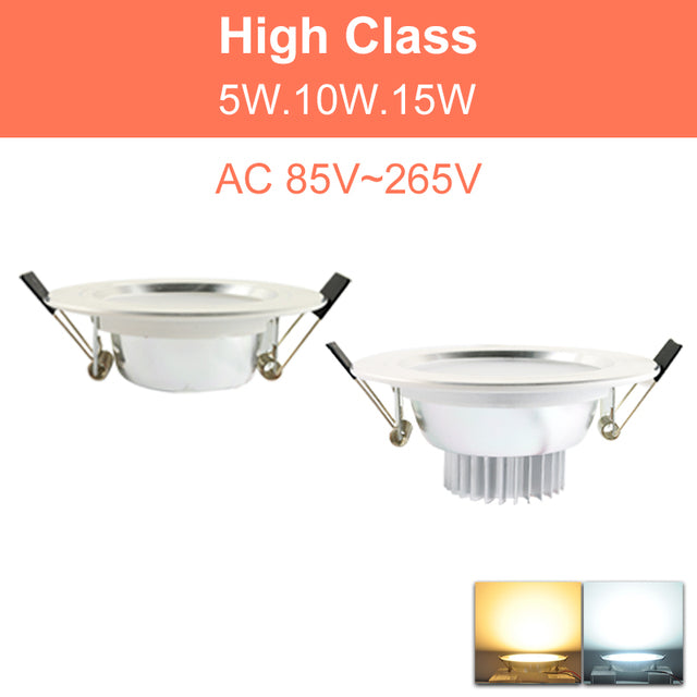 LED Downlight Downlight UltraThin AC110V 220V Led Bulb 3W 5W 9W 15W 18W led spot Bedroom Kitchen Indoor Recessed Round Light