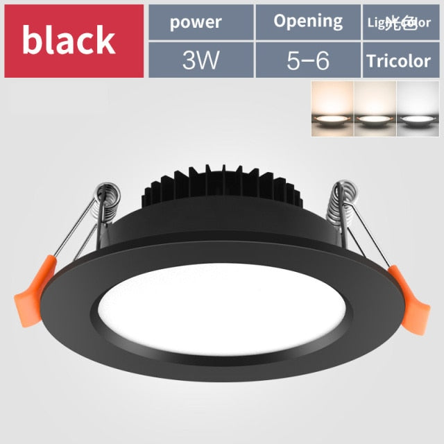 Downlight Led Small Hole Light Embedded Hole 5cm5.5cm6cm6.5cm Cat's Eye Light Ceiling Spotlight Living Room