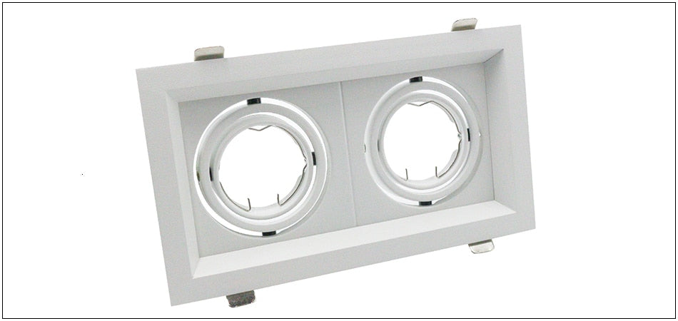 LED Grille Light LED Downlight Frame Fixtures MR16 Fitting 90-260V Recessed GU10 Bulb Replaceable Downlights