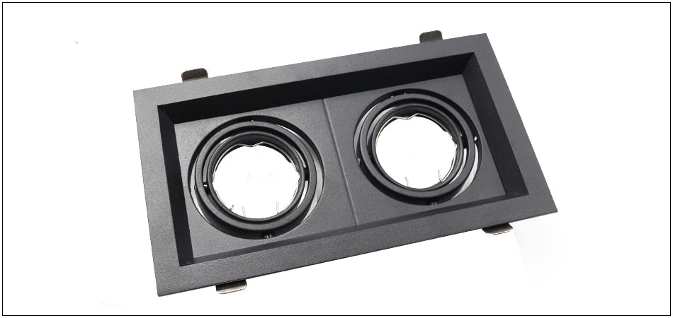 LED Grille Light LED Downlight Frame Fixtures MR16 Fitting 90-260V Recessed GU10 Bulb Replaceable Downlights