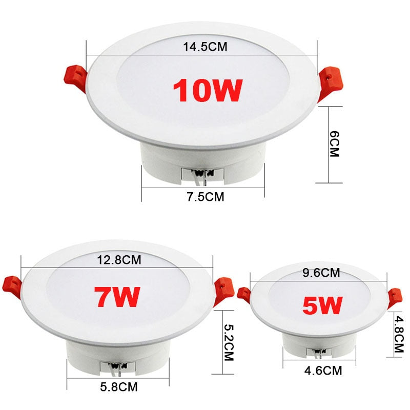 Lonsonho WiFi Smart Spot Led Downlight 220V RGB+C+W 5W 7W 10W Tuya Smart Life Wireless Remote Control Works Alexa Google Home