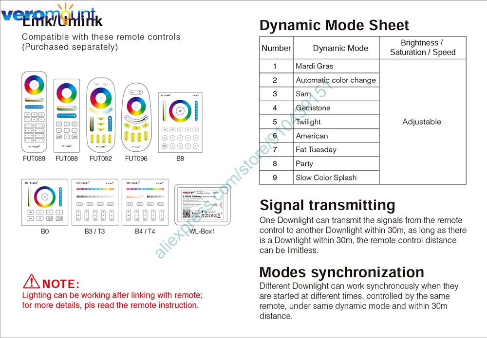 MiBoxer FUT064 9W RGB+CCT Square LED Downlight AC110V 220V Smart Indoor Lamp 2.4G RF Remote Smartphone APP WiFi Voice Control