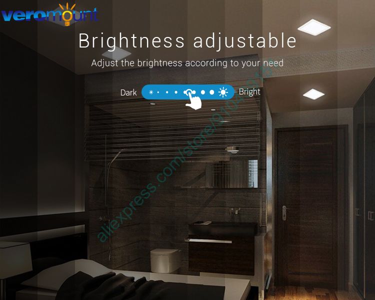 MiBoxer FUT064 9W RGB+CCT Square LED Downlight AC110V 220V Smart Indoor Lamp 2.4G RF Remote Smartphone APP WiFi Voice Control