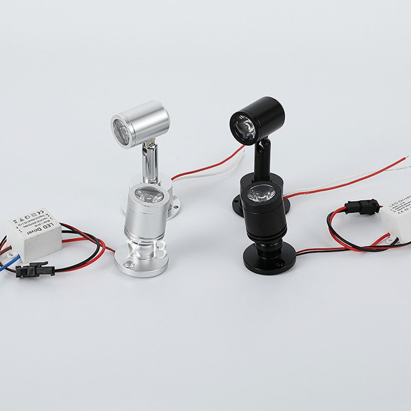 LED Surface mount cabinet mini spot light 3W 110V 220v downlight 12v dc jewelry show Include Led Driver 4000K Ceiling light lamp
