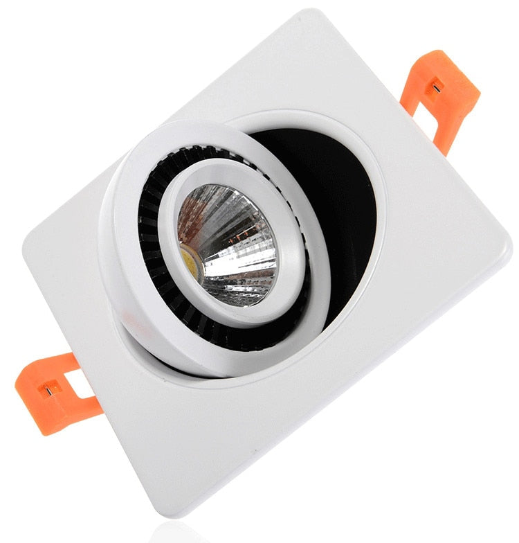 Square Dimmable Downlights 7W 9W 12W 14W 18W 24W LED Ceiling lamp recessed COB Ceiling Spot lights ac85-265V LED Indoor Lighting