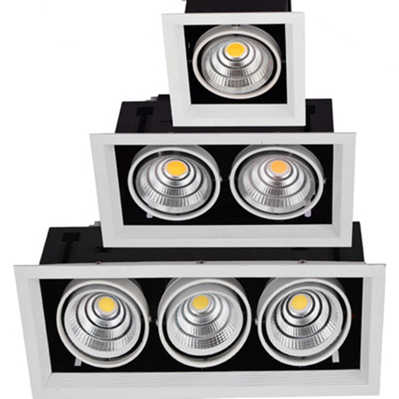 Dimmable Recessed COB LED Downlights 10W 20W LED Ceiling Spot Lights AC85~265V LED Ceiling Lamps Warm/Cold White Indoor Lighting