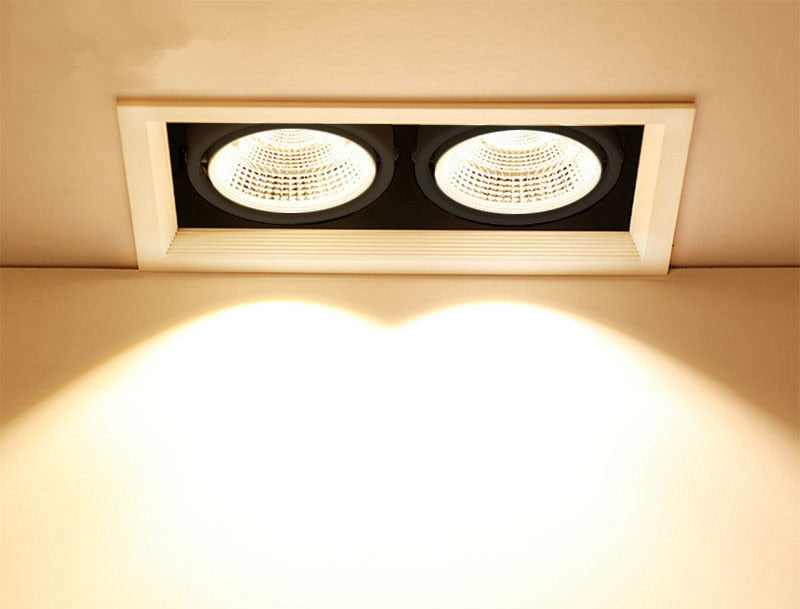 Dimmable Recessed COB LED Downlights 10W 20W LED Ceiling Spot Lights AC85~265V LED Ceiling Lamps Warm/Cold White Indoor Lighting