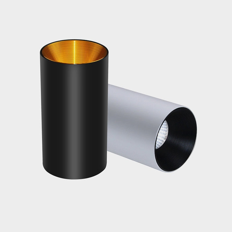 Cylindrical Anti Glare Dimmable LED Downlights 9W 12W 15W COB LED Ceiling Spot Lights AC85-265V LED Ceiling Lamp Indoor Lighting