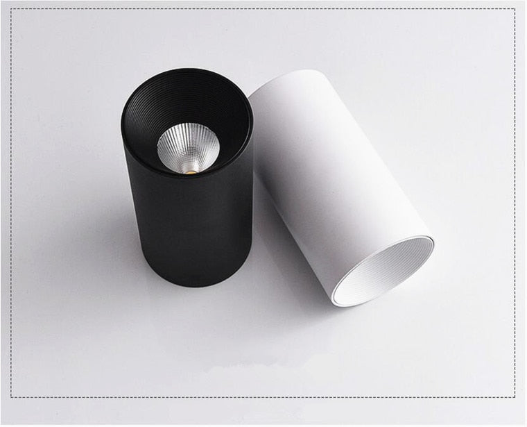 Cylindrical Anti Glare Dimmable LED Downlights 9W 12W 15W COB LED Ceiling Spot Lights AC85-265V LED Ceiling Lamp Indoor Lighting