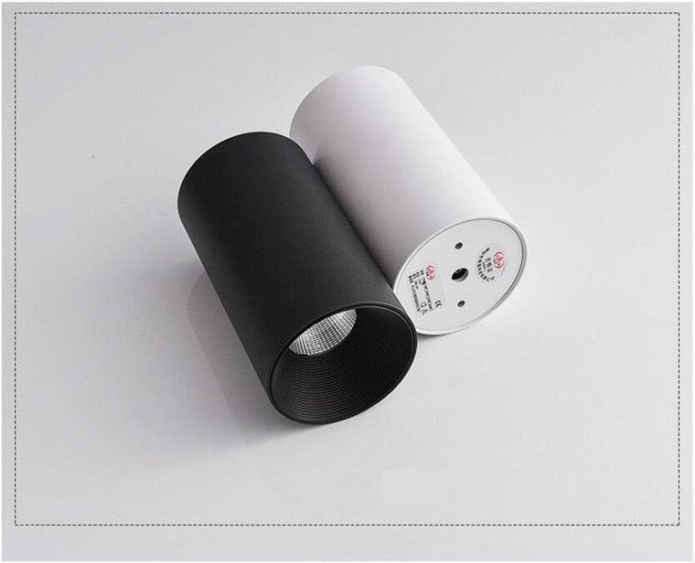 Cylindrical Anti Glare Dimmable LED Downlights 9W 12W 15W COB LED Ceiling Spot Lights AC85-265V LED Ceiling Lamp Indoor Lighting